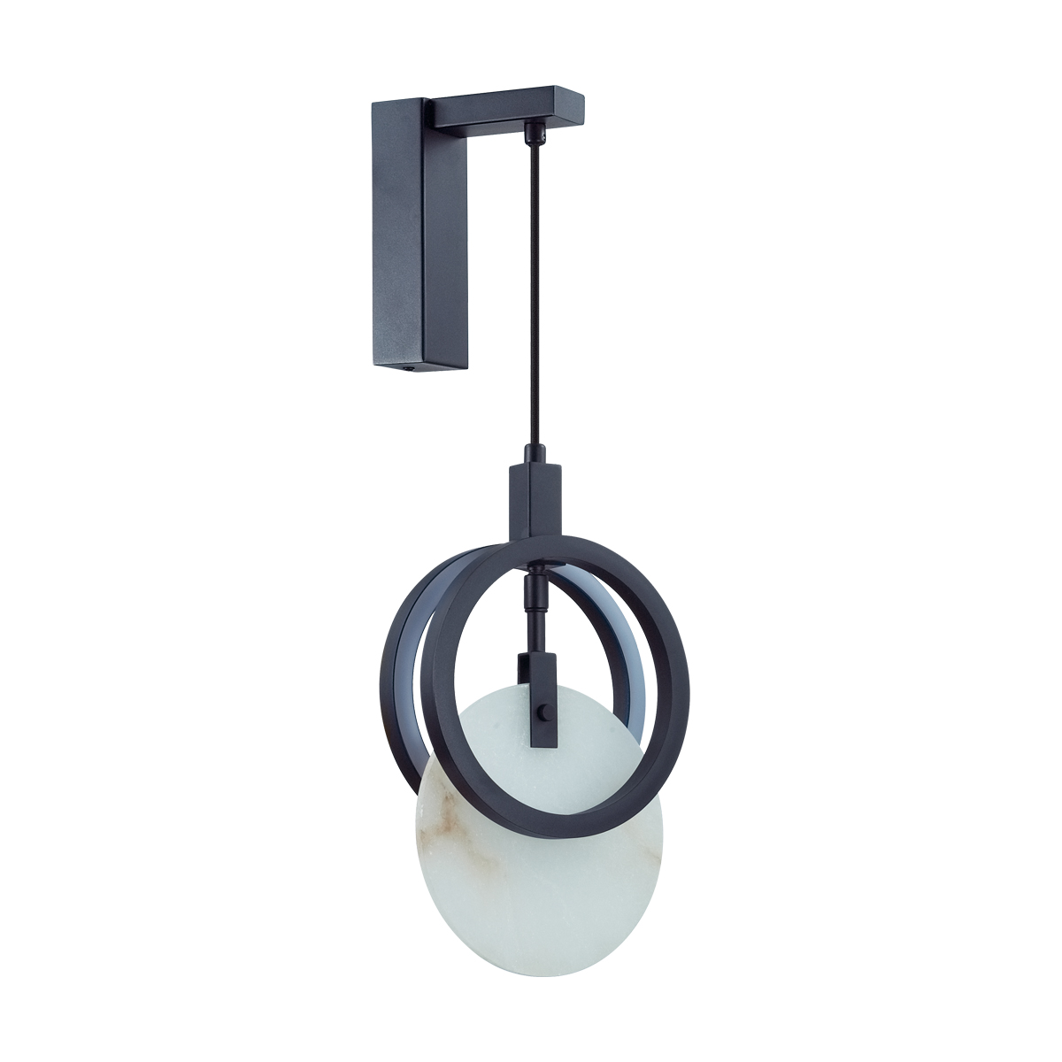 0048076 5422/17WL HIGHTECH ODL_EX25 083 черный/металл/алебастр Настенный светильник LED 17W 3000K 986Лм MERCURY — изображение 1