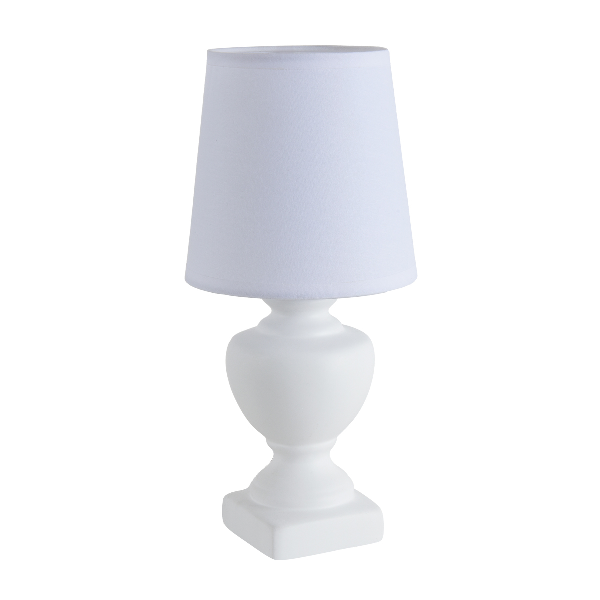 0048193 8163/1T CLASSI LN26 483 белый, керамика/текстиль Настольная лампа E14 1*40W 220V BIANKA — изображение 1