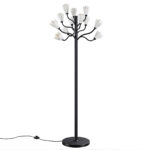 5090/12F MODERN ODL25 553 черный матовый/белый/фарфор Торшер G4 LED 12*5W GARDI