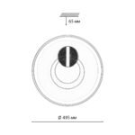 7787/85L PIKO LED SN 607 Светильник металл/белый/бронза LED 85Вт 3000-6500K D495 IP20 пульт ДУ GEMINI — изображение 2
