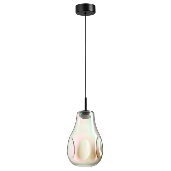 5098/4LB PENDANT ODL25 365 черный/бензиновый/металл/стекло Подвес LED 4W 4000K 388Лм NAVE