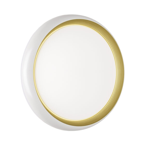7650/ELN PALE SN 141 Светильник пластик/золотой LED 76Вт 3000/4000/6000К D480 IP43 CCT TOFIQ WHITE