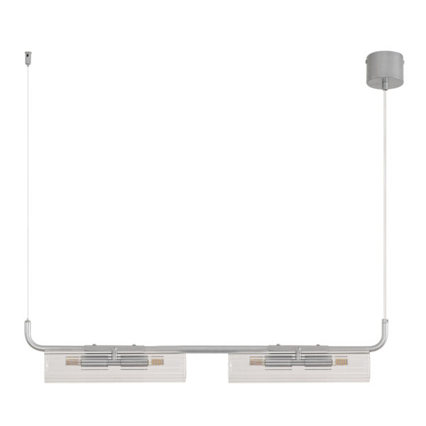 8258/4 SUSPENTIONI LN26 286 серебро/прозрачный, металл/стекло Подвес G9 4*20W 220V TORONTO