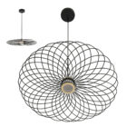 8379/10L LEDIO LN26 299 черный, металл/акрил Подвес LED 10W 3000K 220V CAMOMILE