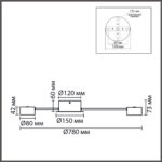 8344/10C COMFI LN26 251 черный, металл Люстра GX53 LED 10*7W 220V TORINA — изображение 2