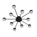 8344/10C COMFI LN26 251 черный, металл Люстра GX53 LED 10*7W 220V TORINA — изображение 6