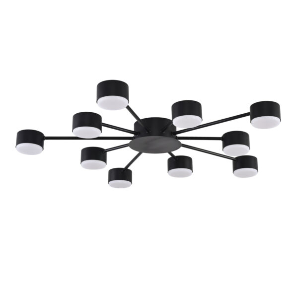 8344/10C COMFI LN26 251 черный, металл Люстра GX53 LED 10*7W 220V TORINA
