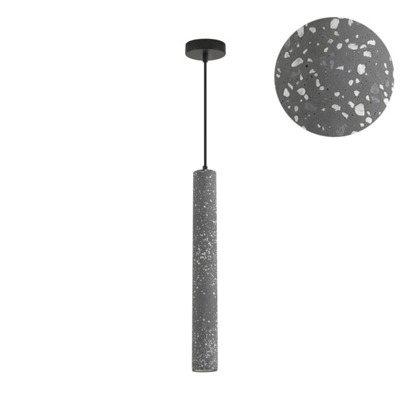8354/1B SUSPENTIONI LN26 332 черный, металл/цемент Подвес GU10 LED 5W 220V SHAMAREL
