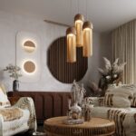 7073/1 ECODESIGN ODL26 187 Подвесной светильник бежевый/пробка/нити/металл IP20 LED GU10 5W 220-240V CORK — изображение 7