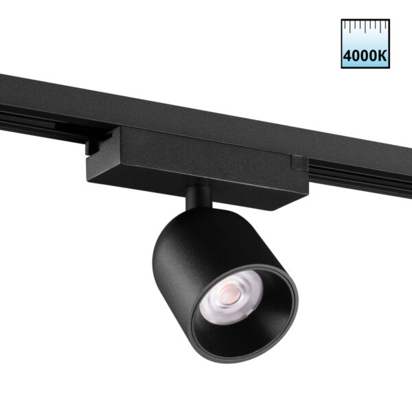 359808 PORT NT25 278 черный Светильник трековый однофазный трехжильный IP20 LED 10W 180-265V 4000К SOLETTE