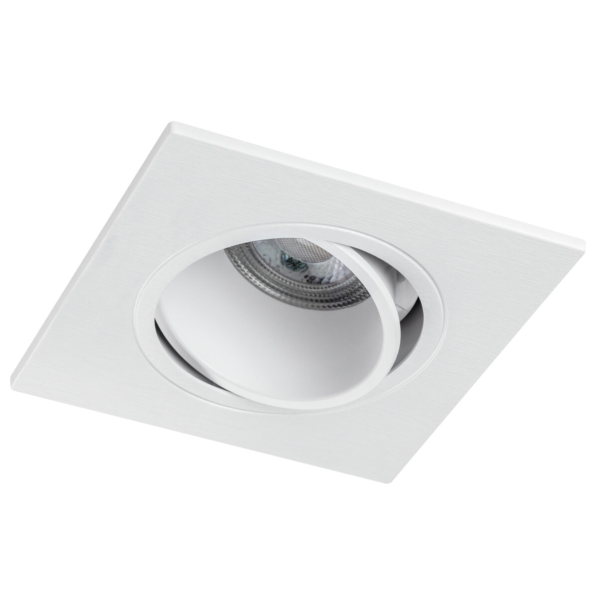 012616_2500 012616 Рамка (светильник) PVC д/LED-модулей 941хх и LED-ламп D50мм SINGO QUAD БЕЛЫЙ — изображение 1