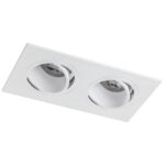 012626 Рамка (светильник) PVC д/LED-модулей 941хх и LED-ламп D50мм SINGO 2X QUAD БЕЛЫЙ — изображение 7