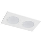 012826 Рамка (светильник) PVC д/LED-модулей 941хх и LED-ламп D50мм PIANO 2x QUAD БЕЛЫЙ IP65 — изображение 5