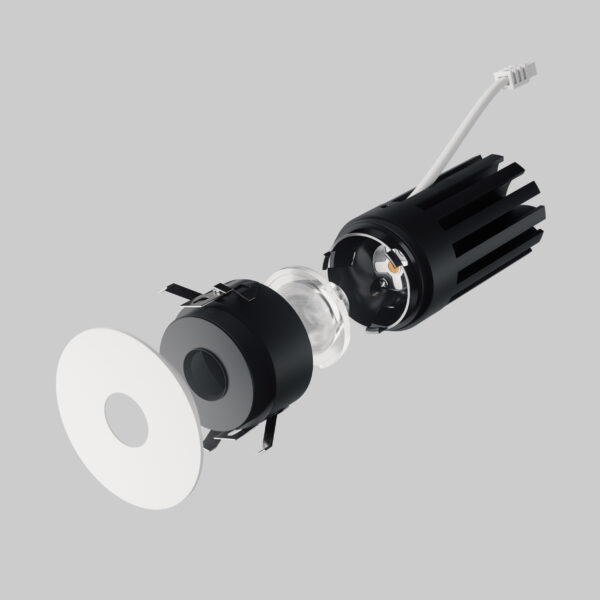 074446 Светильник SPIRA SLIM LED 12W 720LM 24G БЕЛЫЙ 4000K