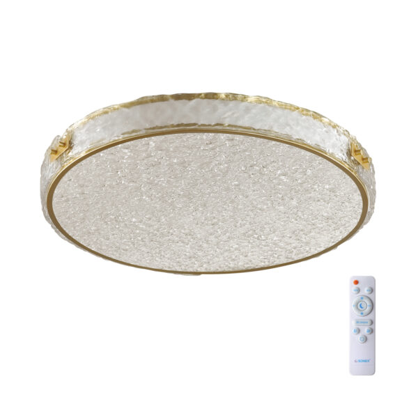 7722/65L PIKO LED SN 564 Светильник металл/пластик/стекло/белый/золотой LED 65Вт 3000-6000K D470 IP20 пульт ДУ FELICE