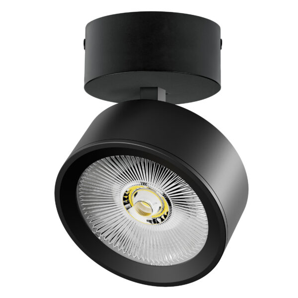 A5637SO Светильник ALTA PRO накладной LED 30W 3510LM 36G ЧЕРНЫЙ 3000K с накл. чашей (215637 + 215017 + 215010-30)