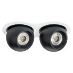 i6267474 Светильник INTERO LED 9W*2 850LM*2 24G БЕЛЫЙ/ЧЕРНЫЙ 4000K (217626+217074+217074)