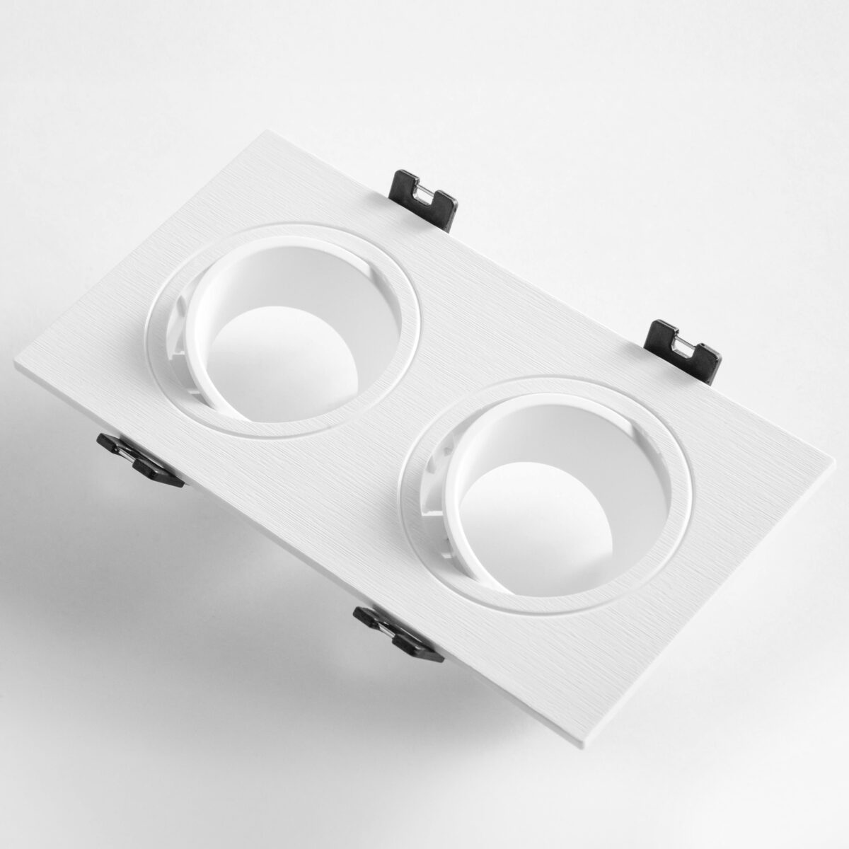 012626 Рамка (светильник) PVC д/LED-модулей 941хх и LED-ламп D50мм SINGO 2X QUAD БЕЛЫЙ — изображение 2