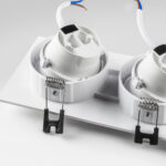 012626 Рамка (светильник) PVC д/LED-модулей 941хх и LED-ламп D50мм SINGO 2X QUAD БЕЛЫЙ — изображение 5