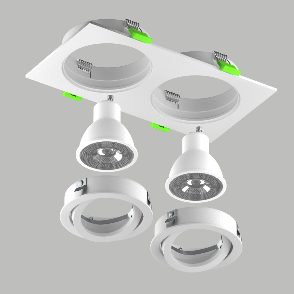 011616 Светильник SINGO BASE Quad X2 MR16 БЕЛЫЙ — изображение 2