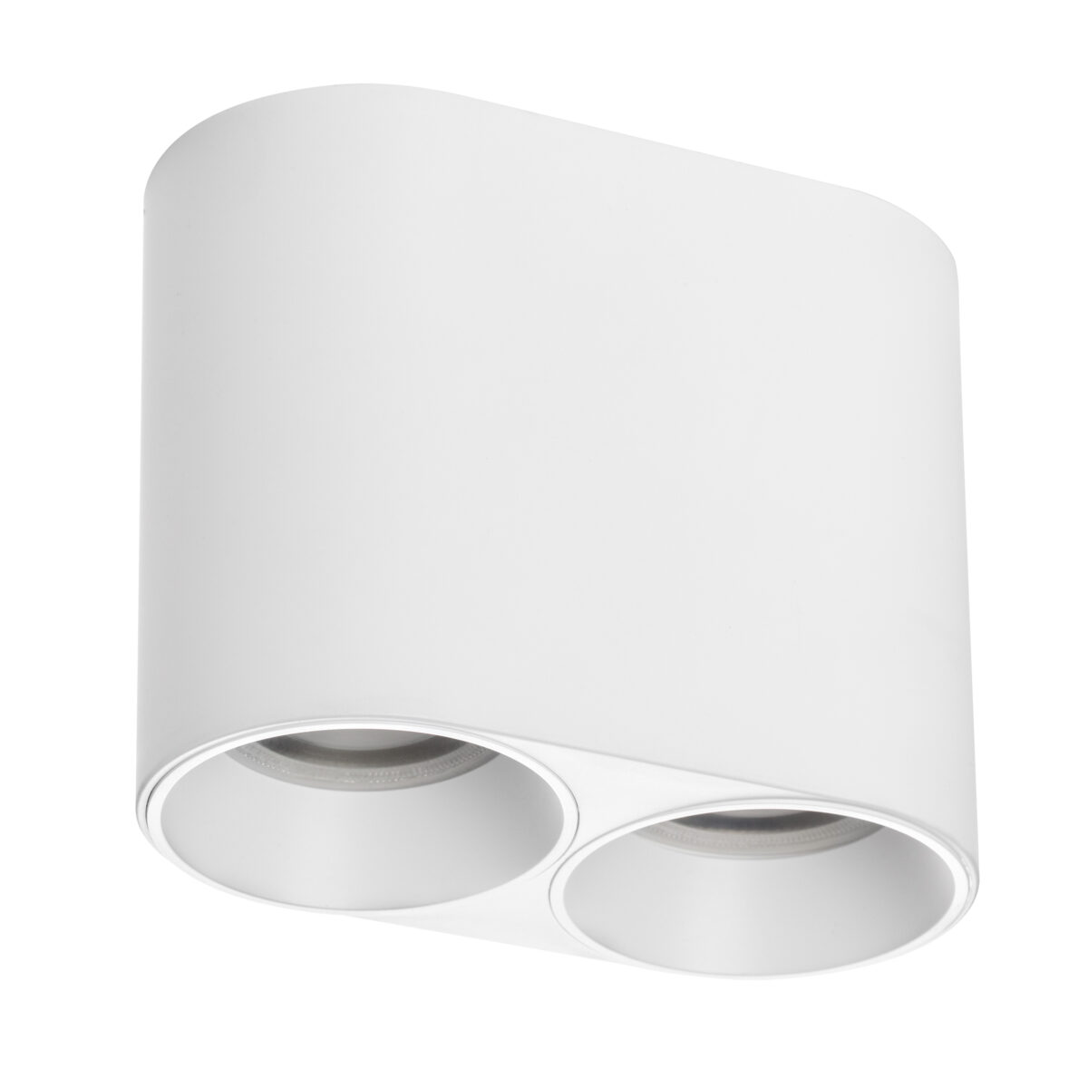213466 Рамка (светильник) PVC д/LED-модулей 941хх и LED-ламп D50мм RULLO 2x ROUND БЕЛЫЙ — изображение 3