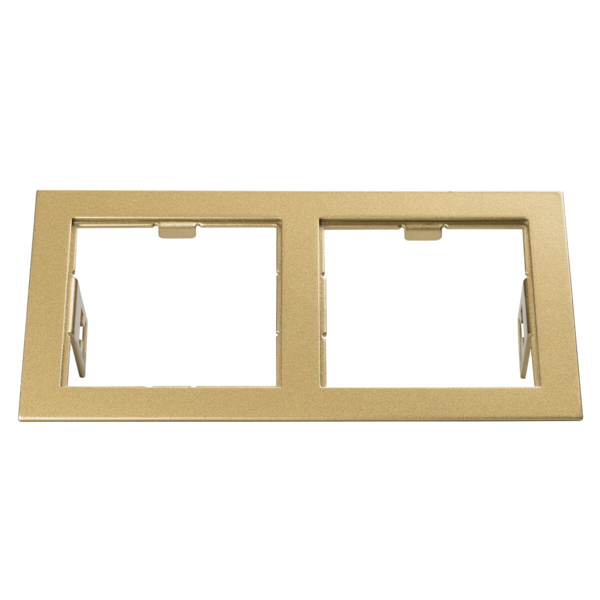 214523 Рамка DOMINO Double QUADRO MR16 ЗОЛОТО — изображение 2