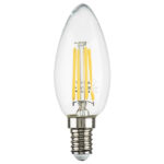 933504 Лампа энергосберегающая LED FILAMENT 220V C35 E14 6W=65W 400-430LM 360G CL 4000K 30000H