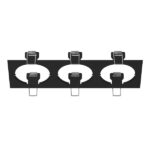 217537 Рамка INTERO 16 Triple QUADRO ЧЕРНЫЙ