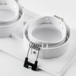 012826 Рамка (светильник) PVC д/LED-модулей 941хх и LED-ламп D50мм PIANO 2x QUAD БЕЛЫЙ IP65 — изображение 3
