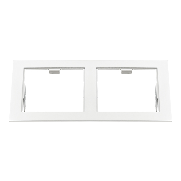 214526 Рамка DOMINO Double QUADRO MR16 БЕЛЫЙ