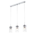 8102/3A COMFI LN26 408 хром/прозрачный металл/металл Подвес Е14 3*40W 220V ISHA — изображение 5