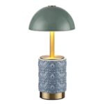 5452/3TL L-VISION ODL_EX26 010 светлая бронза/зеленый/синий/металл/керамика Настольная лампа беспроводная LED*3W 3000K LULU — изображение 4