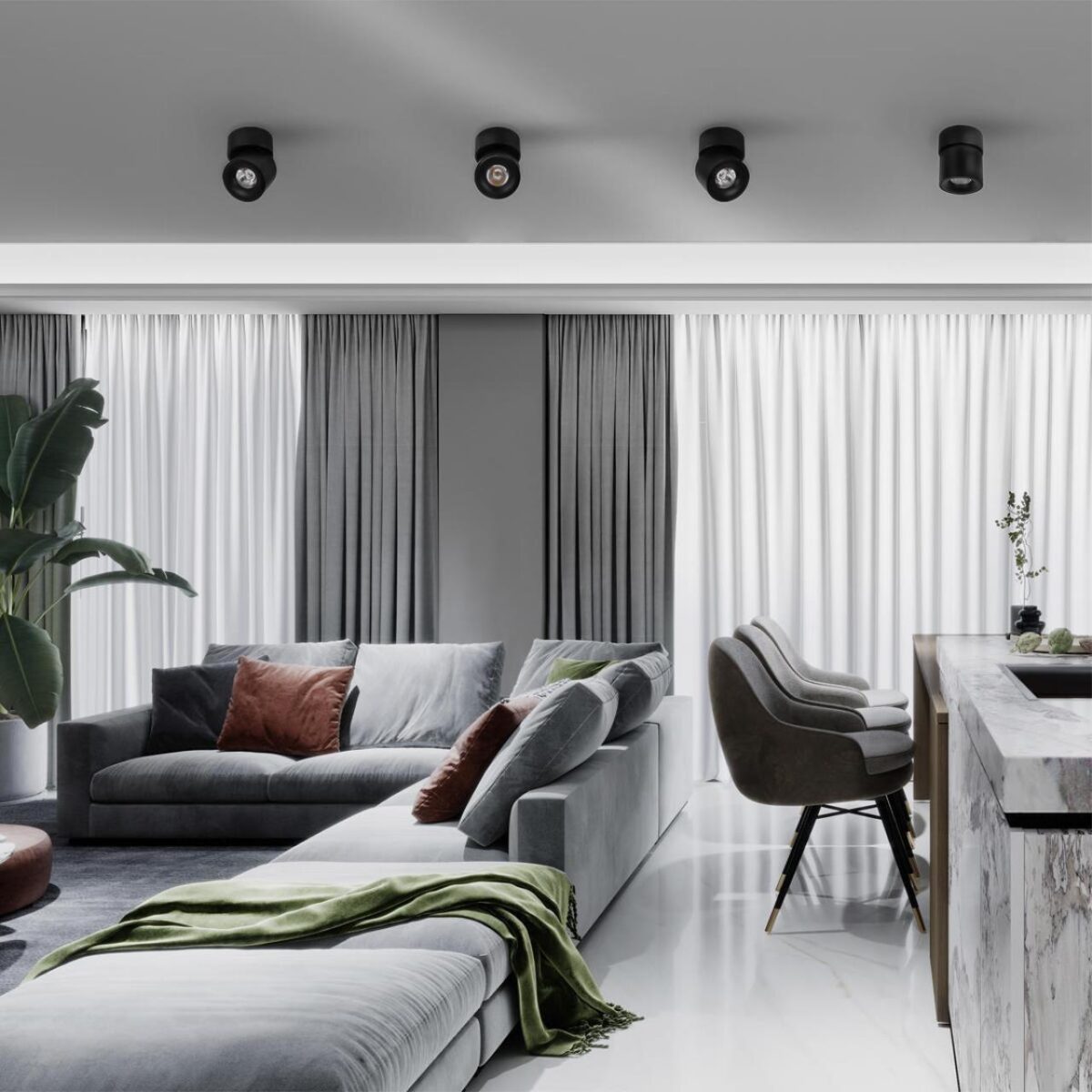 10180 Black 4000K Накладной светильник LOFT IT Tictac — изображение 5