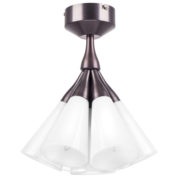 757070 Люстра CONE 7х10W (led) E14 КОФЕЙНЫЙ/БЕЛЫЙ