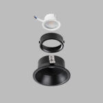 214007 Кольцо фиксации DOMINO под лампу/модуль D50mm д/21450х-21460х ЧЕРНЫЙ — изображение 2