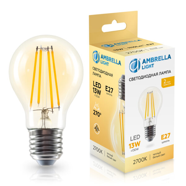 601313 Filament LED A60 13W E27 2700K 220-240V