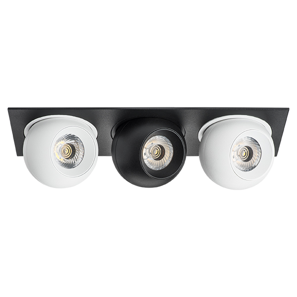 i537627262 Светильник INTERO LED 9W*3 850LM*3 24G ЧЕРНЫЙ/БЕЛЫЙ 3000K (217537+217062+217072+217062)