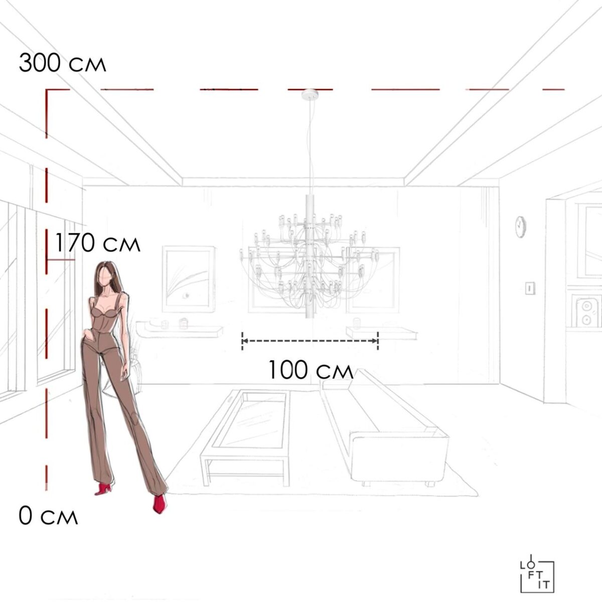 10196/1000 White Подвесной светильник LOFT IT Gino — изображение 5