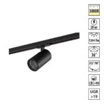 359921 PORT NT26 000 черный Светильник однофазный трехжильный трековый IP20 LED 20W 220-240V 3000К SELENE