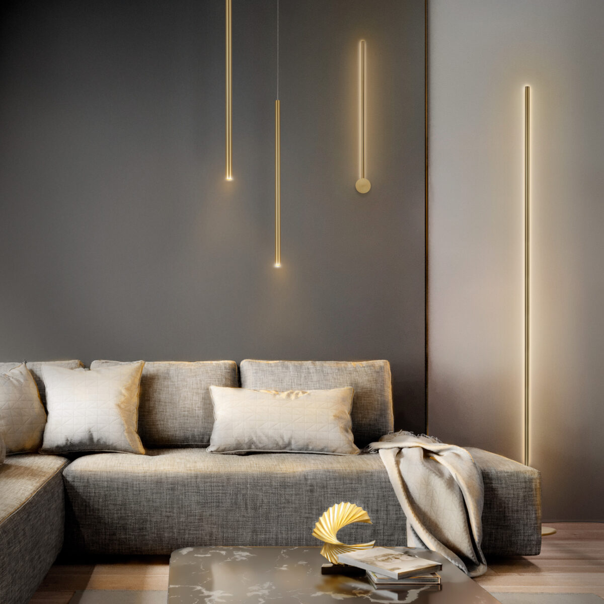 748733 Торшер TUBO LED 24W 2500LM 80G ЗОЛОТО 3000K — изображение 5