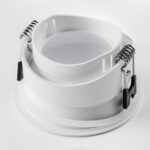 012906 Рамка (светильник) PVC д/LED-модулей 941хх и LED-ламп D50мм PIANO ROUND БЕЛЫЙ IP65 — изображение 3