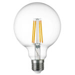 933102 Лампа энергосберегающая LED FILAMENT 220V G95 E27 8W=80W 720LM 360G CL 3000K 30000H — изображение 2