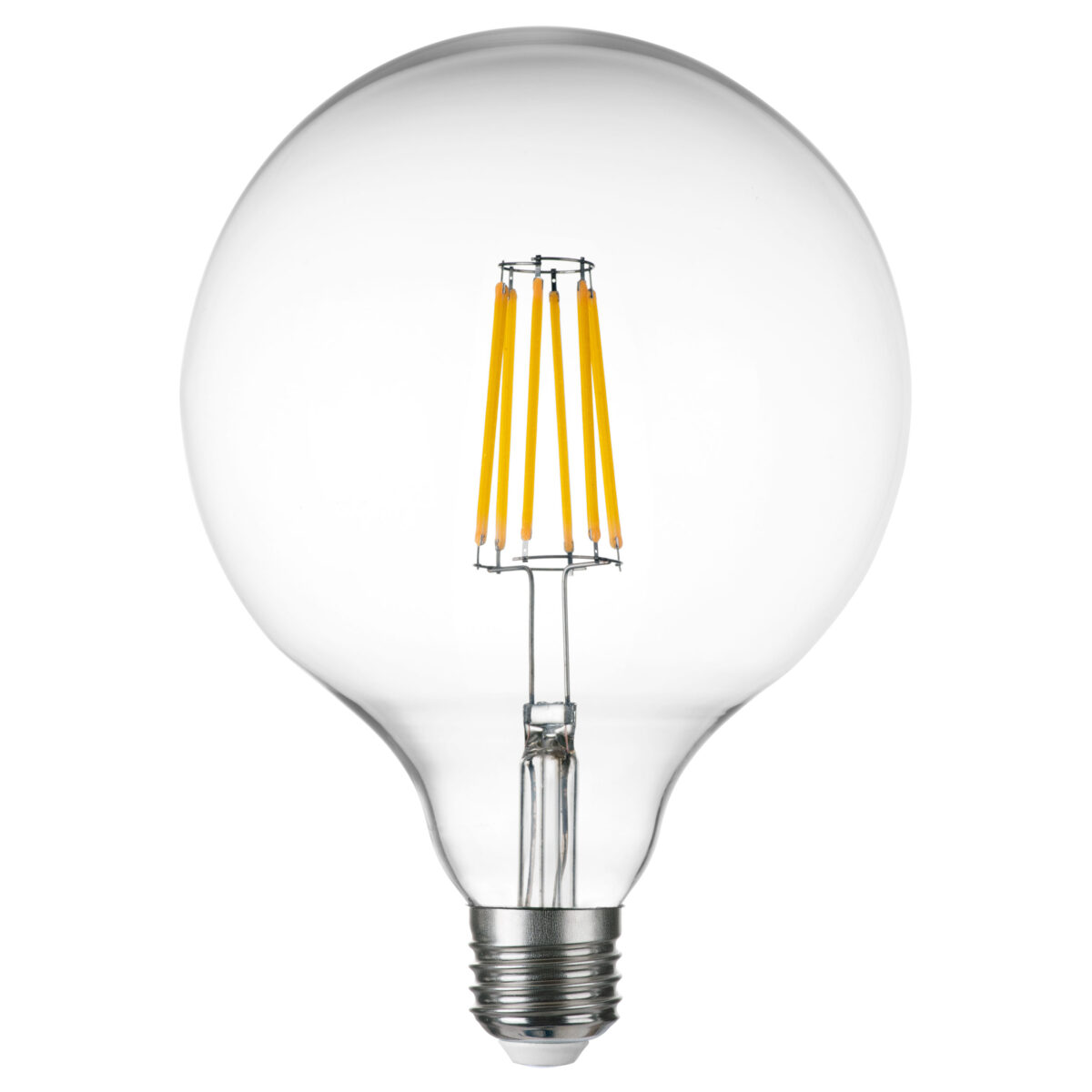 933202 Лампа энергосберегающая LED FILAMENT 220V G125 E27 10W=100W 920LM 360G CL 3000K 30000H — изображение 2