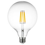 933202 Лампа энергосберегающая LED FILAMENT 220V G125 E27 10W=100W 920LM 360G CL 3000K 30000H — изображение 2
