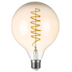 933304 Лампа энергосберегающая LED FILAMENT 220V G125 E27 8W=80W 700LM 360G CL/AM 4000K 30000H — изображение 2