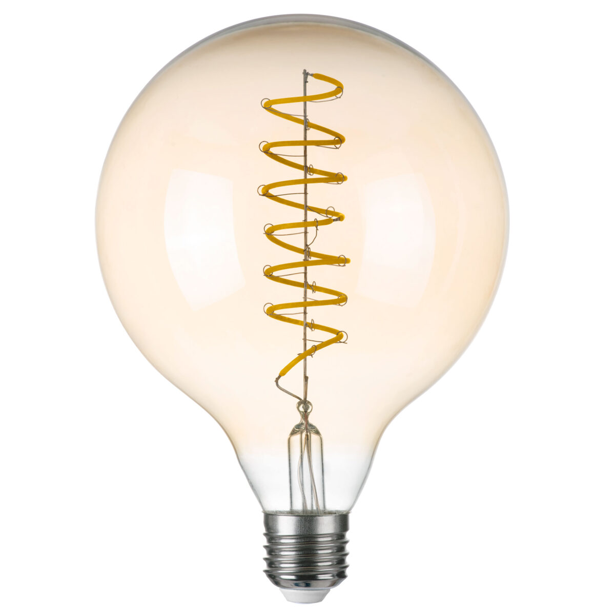 933302 Лампа энергосберегающая LED FILAMENT 220V G125 E27 8W=80W 700LM 360G CL/AM 3000K 30000H — изображение 3