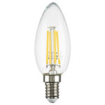 933502 Лампа энергосберегающая LED FILAMENT 220V C35 E14 6W=65W 400-430LM 360G CL 3000K 30000H — изображение 2
