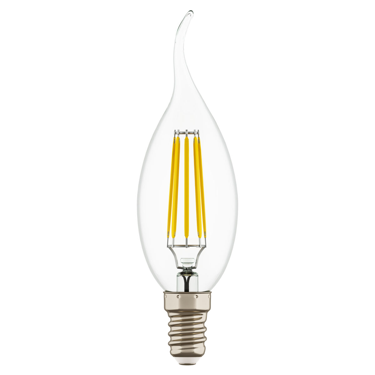 933602 Лампа энергосберегающая LED FILAMENT 220V CA35 E14 6W=65W 400-430LM 360G CL 3000K 30000H — изображение 2