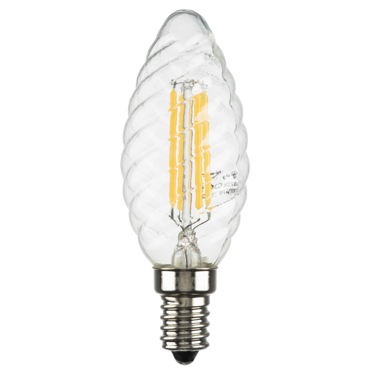 933704 Лампа энергосберегающая LED FILAMENT 220V C35 E14 6W=65W 400-430LM 360G CL 4000K 30000H — изображение 2