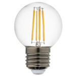 933824 Лампа энергосберегающая LED FILAMENT 220V G50 E27 6W=65W 400-430LM 360G CL 4000K 30000H — изображение 2